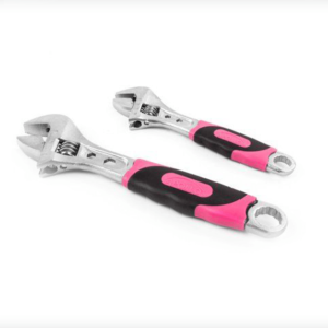 Apollo Tools DT5007P 2 Adjustable Wrenches Pink