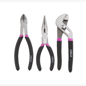 Cala Tools KDE3PS Pliers Set, Pink, 3-Piece