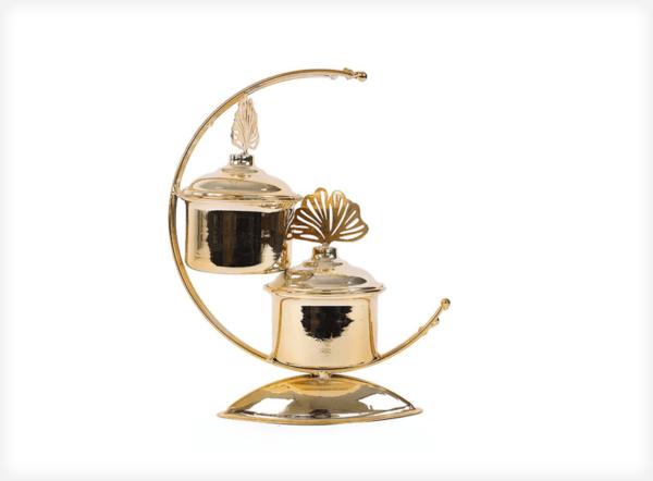 Candy Holder Gold with Lid