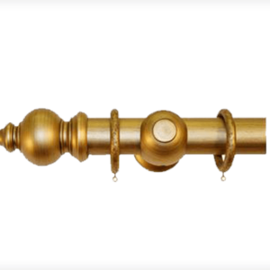 Curtain Pole - 55mm Portofino Old Gold Punta Curtain Pole