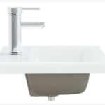 Laroche White Ceramic Rectangular Bathroom Sink