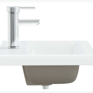 Laroche White Ceramic Rectangular Bathroom Sink