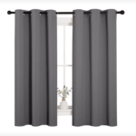 NICETOWN Thermal Insulated Grommet Blackout Curtains for Bedroom (2 Panels, W42 x L63 -Inch,Grey) - Yellow 42 W x 84 L