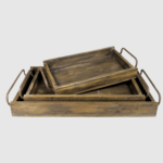 Set of 3 Wooden Trays Free Delivery Shop Now On Sale