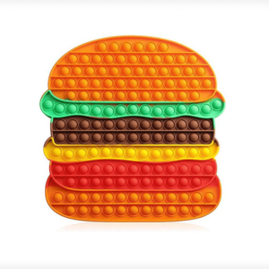 Silicon Burger Bubble Toy for Kids
