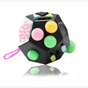 VCOSTORE 12 Sided Fidget Toys - Dodecagon Fidget Toys Relieves Stress and Anxiety Relaxing Fidget Toys Cube for Adults and Kids with ADHD,OCD,ADD (Black)