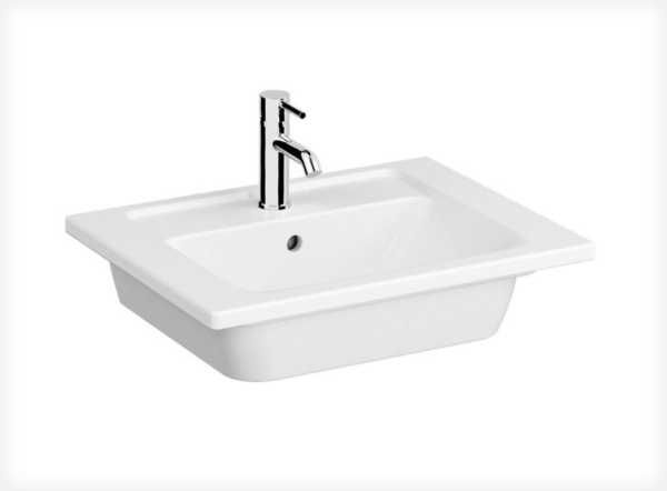 VitrA Root Flat Dark Blue 600mm Washbasin Unit